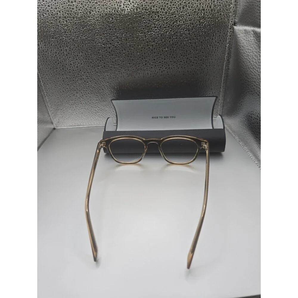 Warby Parker Turner 207 Clear Brown Eyeglasses Sunglasses 46-19-135 Eyewear